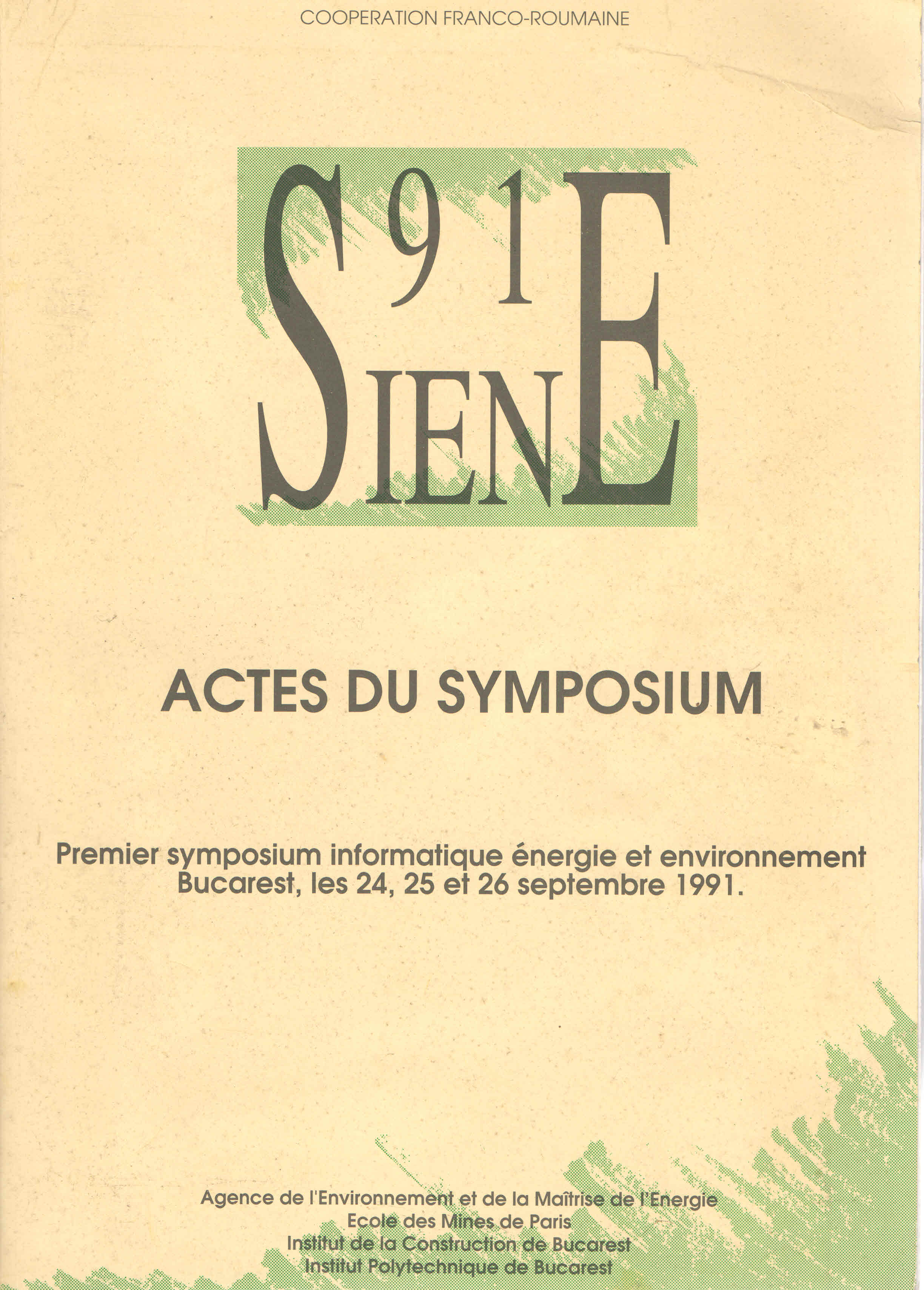 Symposium Franco Roumain SIENE 91